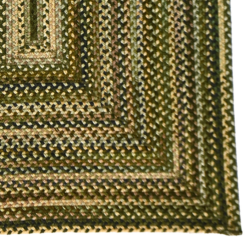 Blue Ridge_Green_0298QS, Rectangle 5' x 8'