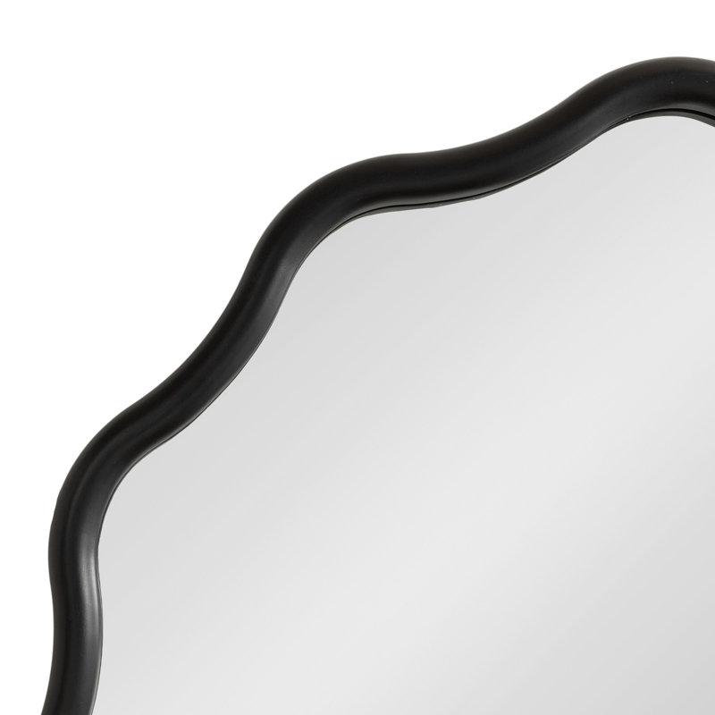 Miroir de salle de bain Melvina, Noir, 30" x 30"