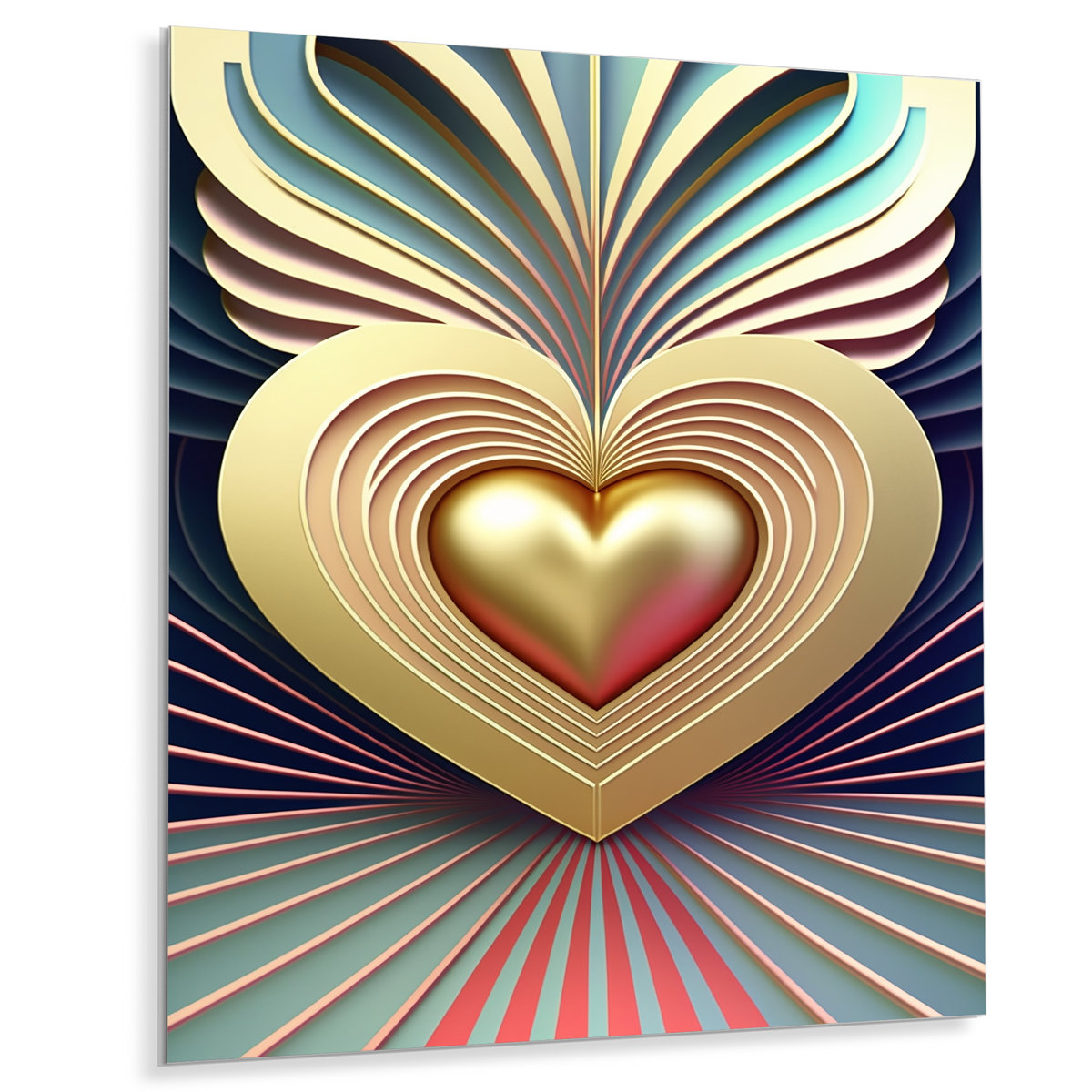 Harlle Abstract Wall Decor on Metal