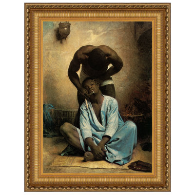 The Barber of Suez, 1876 By Leon Bonnat Frame Print on Canvas