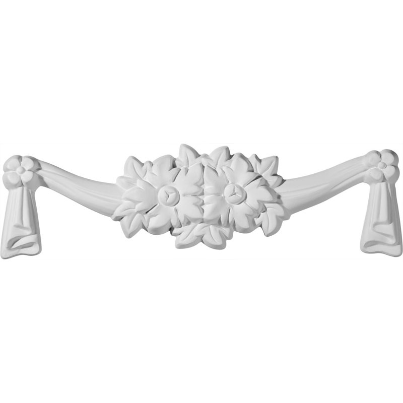 Décoration à fleurs et rubans Emery H 2 3/8 po x l 10 1/4 po x P 5/8 po