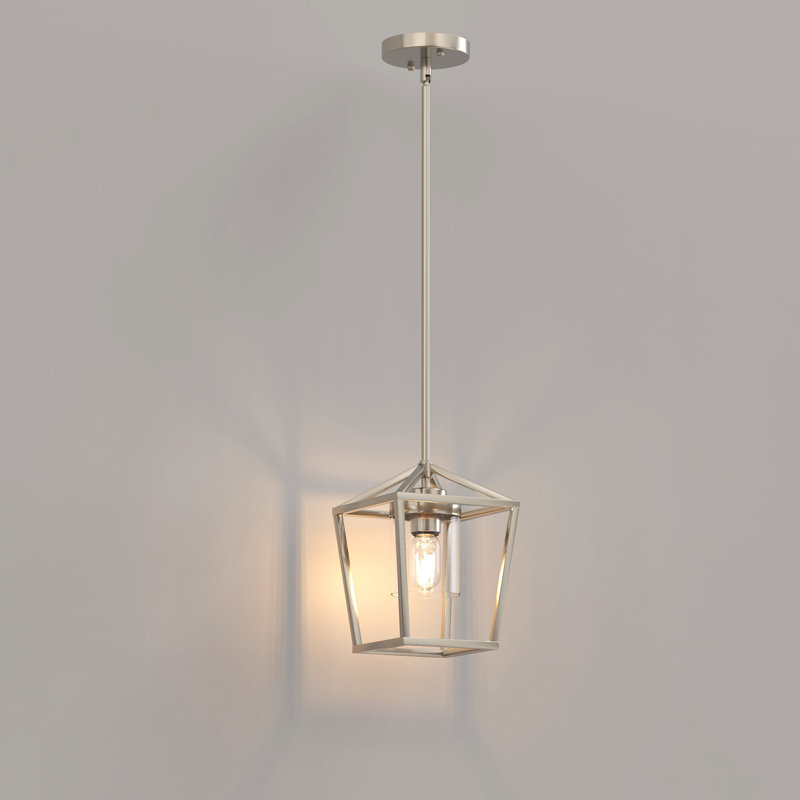 Luminaire suspendu 1 lumière à intensité variable, Nickel