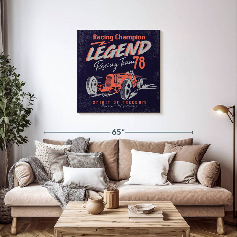 Racing Legend Poster, 36" H x 36" W