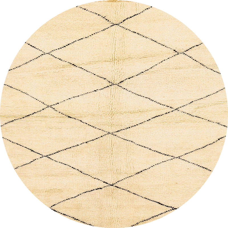 Abstract Indoor Rug, Round 8'