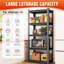L 14 po x P 12 po x H 22 po table d'appoint en métal 2 niveaux