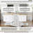 Kitchen Island Fits for Home with Extendable Dining Table, Built-in Charging Station, Adjustable Shelves & Spice Rack-129952350