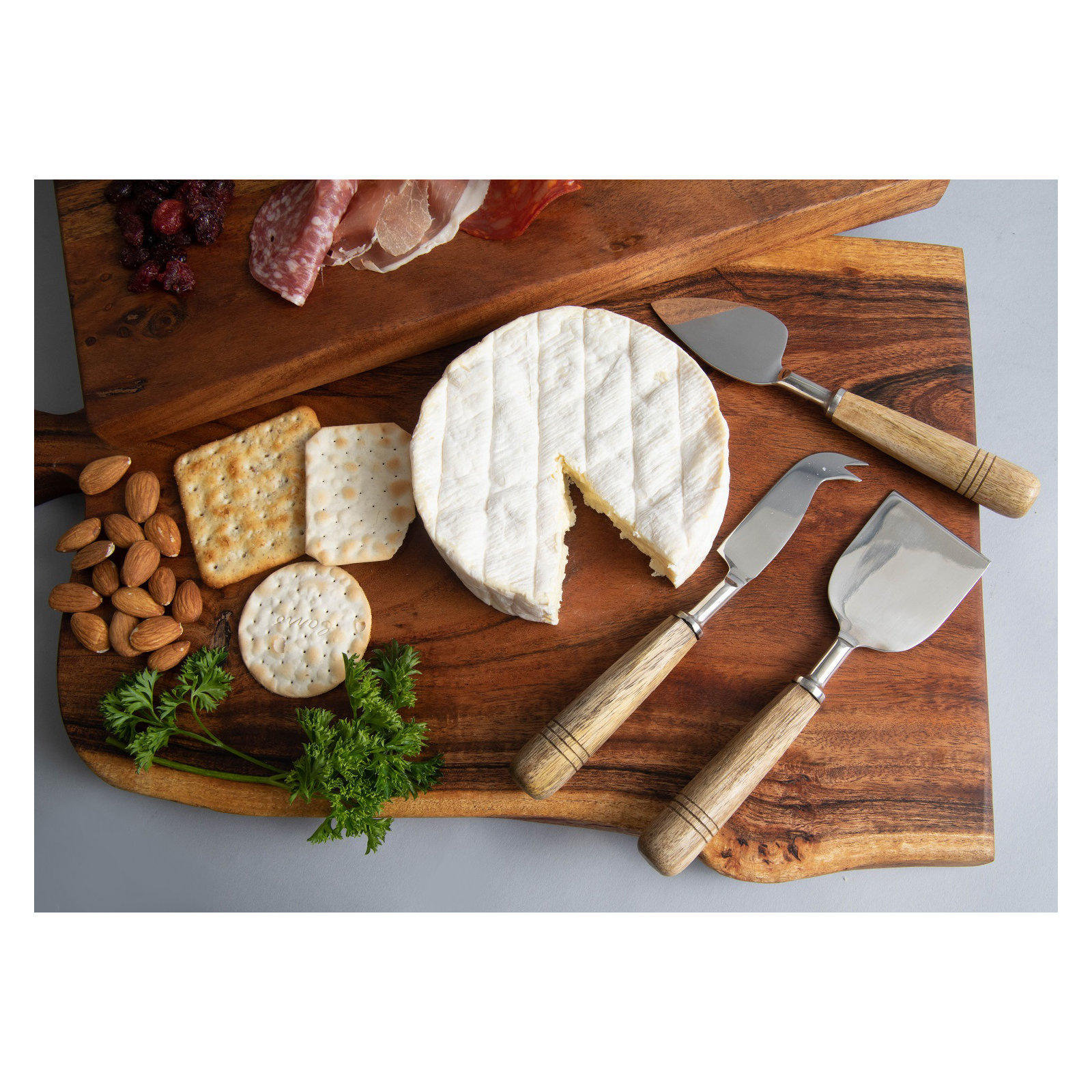 Mekhi 3 Piece Stainless Steel Cheese Serving Set