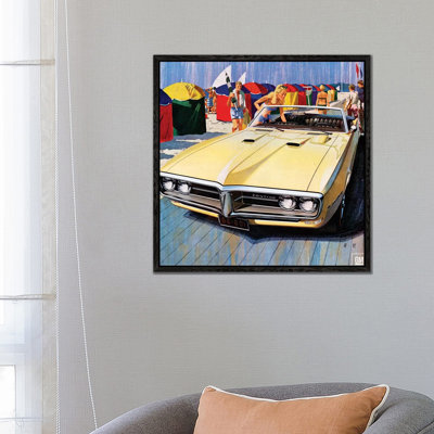 1968 Pontiac Magazine Advert Detail by The Advertising Archives - Floater Frame Gallery-Wrapped Canvas Giclée on Canvas