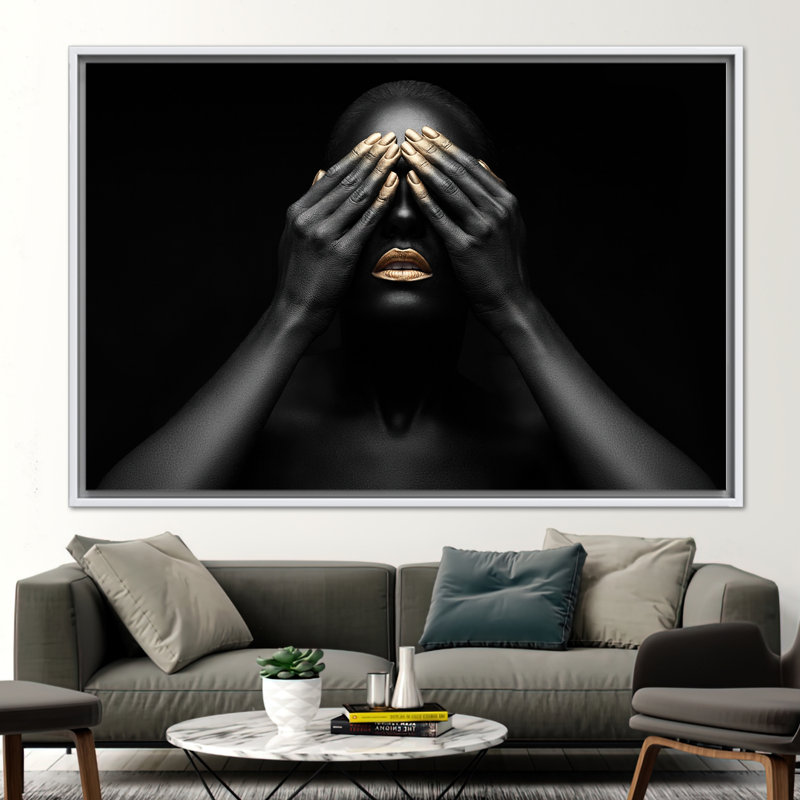 Print on Canvas, 70 cm H x 100 cm W, White Floater Framed