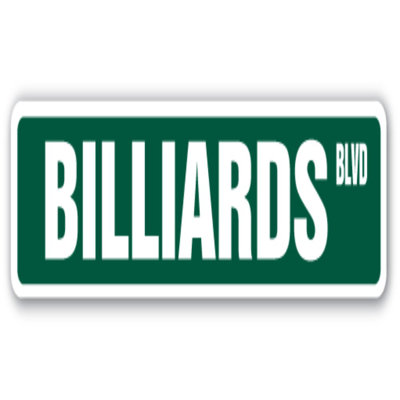 Billiards Street Sign