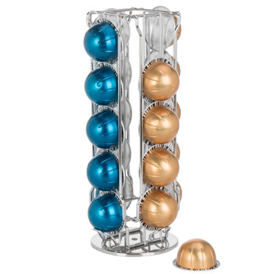 MyGift Stainless Steel Coffee Pod Storage