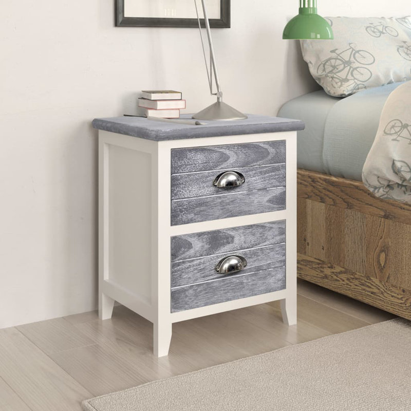 Andrade 38cm W Solid Wood Bedside Table
