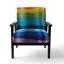 Maibrit - Fashion Rainbow Hair - Fauteuil rembourré d'appoint moderne