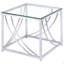 Ensemble de table basse et de table de bout en verre 2 pièces Kempton