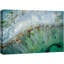 «Teal Blue White Gemstone Crystal Landscape Close Up», reproduction d'art sur toile-93589258-93589257