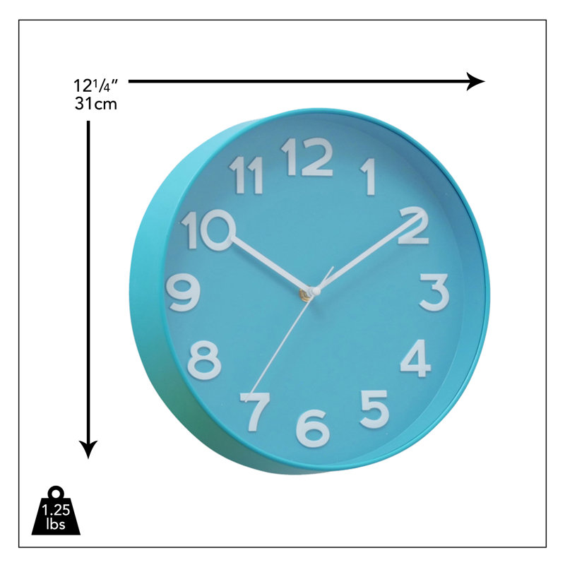Lewendal Wall Clock, Blue
