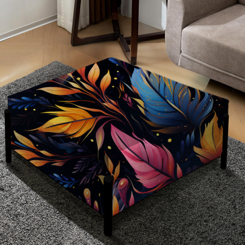 Mystical Boho Motif - Grand repose-pieds carré Boho