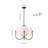 4 - Light Creative Deco Opal Glass Semi Spherical Chandelier-1713403217