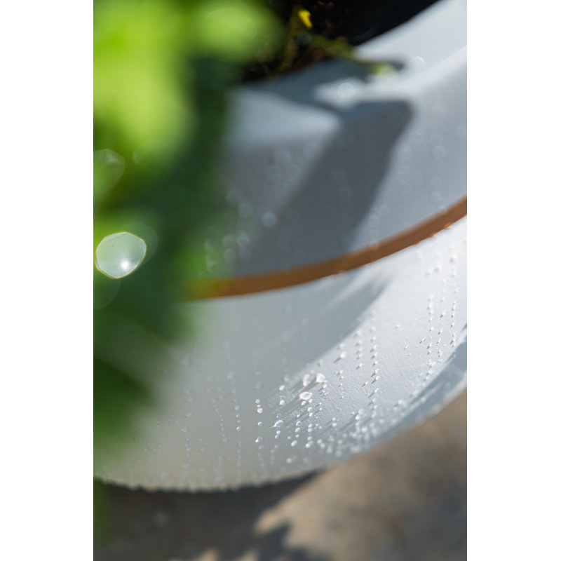 Jardinières en pot, 8", gris, 1