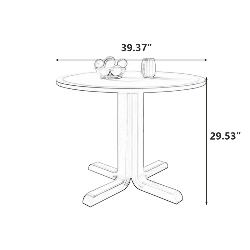 Table de salle à manger bleue, H 29,53 po x L 39,37 po x l 39,37 po
