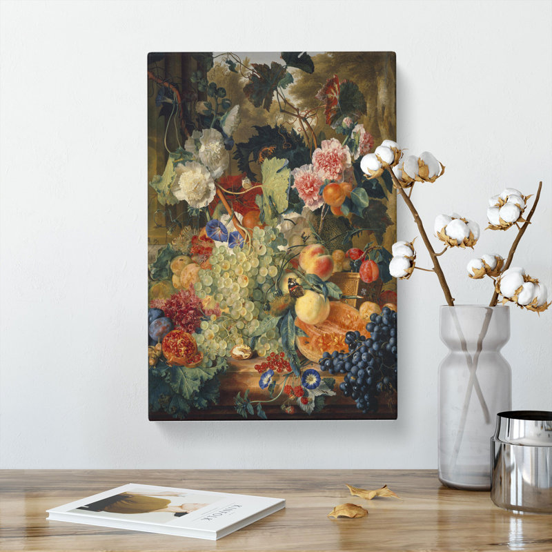 Still Life with Flowers and Fruit Vol.1 by Jan Van Huysum - Wrapped Canvas, 76cm H x 50cm W x 3cm D