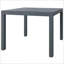Table d'extérieur, table d'extérieur rectangulaire en aluminium