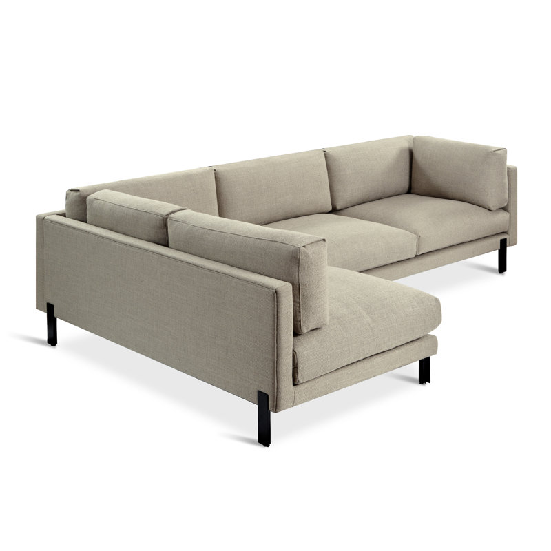 Silverlake Sectional, Andorra Almond Performance Basketweave, Left Hand Facing