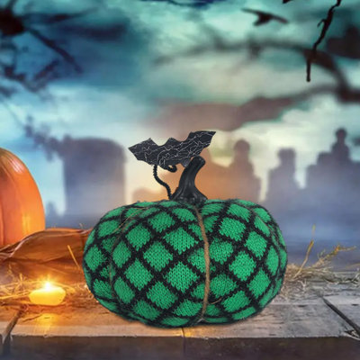 Halloween Ornaments Holiday Party Decorations Knitted Ornaments Wool Props Pumpkin Props