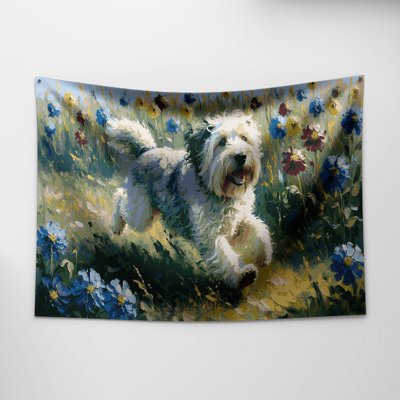 Tapisserie murale «Dogs Old English Sheepdog»