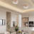 Viviana Brushed Brass 3-light Flush Mount with Crystal Glass Teardrops