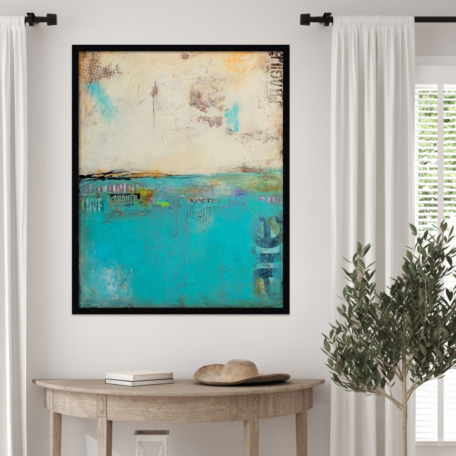 Urban Edge Print by Erin Ashley, 33" H x 27" W, Black