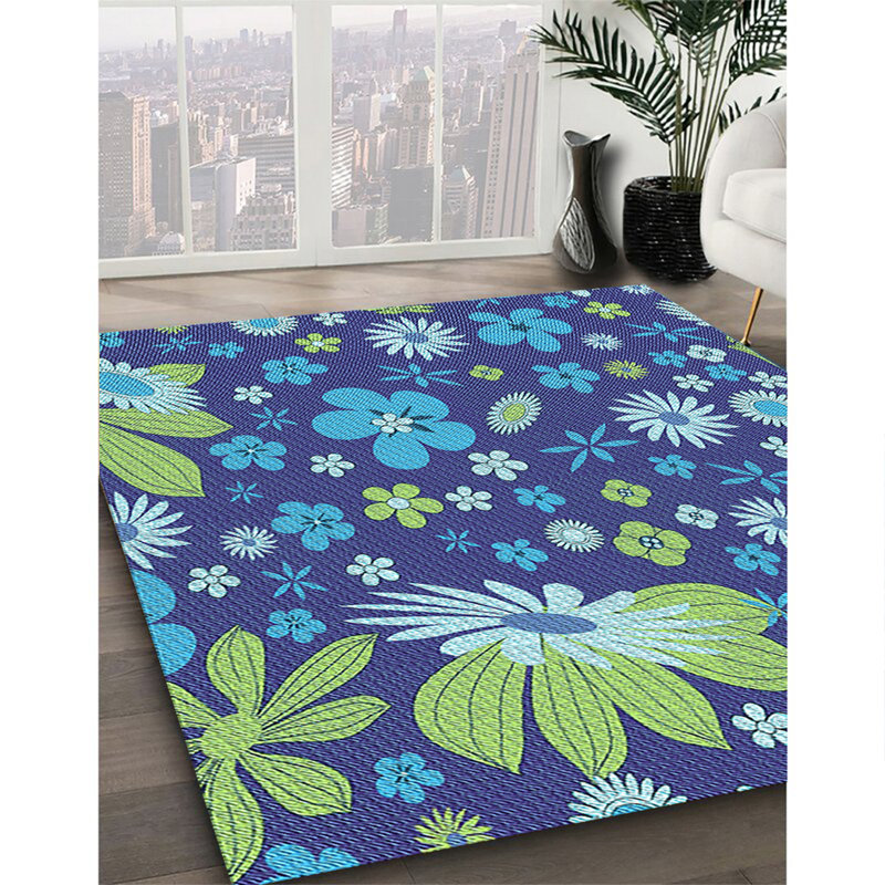 Tapis 100% à motif lavable à la machine 2989, Rectangle 2 pi x 3 pi