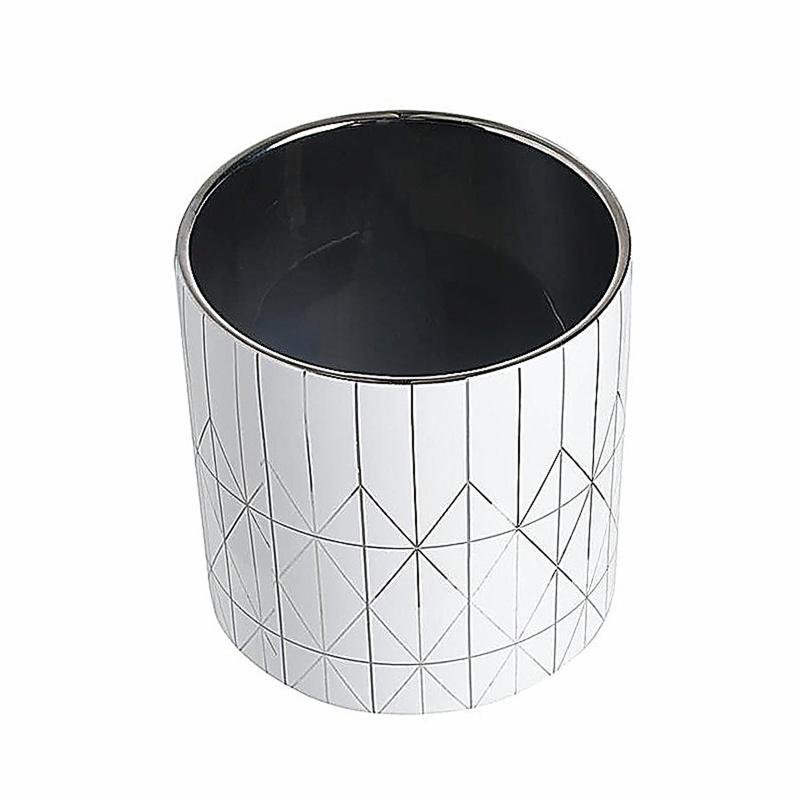 Jardinière en céramique D6,3 x 6,3 po, H 6,3 po x l 6,3 po x P 6,3 po