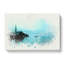 Boat in Hallstatt Austria in Abstract - Wrapped Canvas-55315165