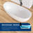 Forma 73'' Freestanding Tub Solid Surface Freestanding Deep Soaking Bathtub-133578052