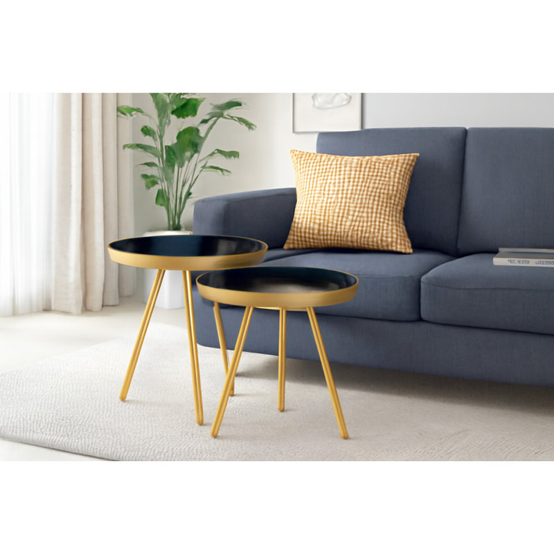 2 - Piece Living Room Table Set, Black