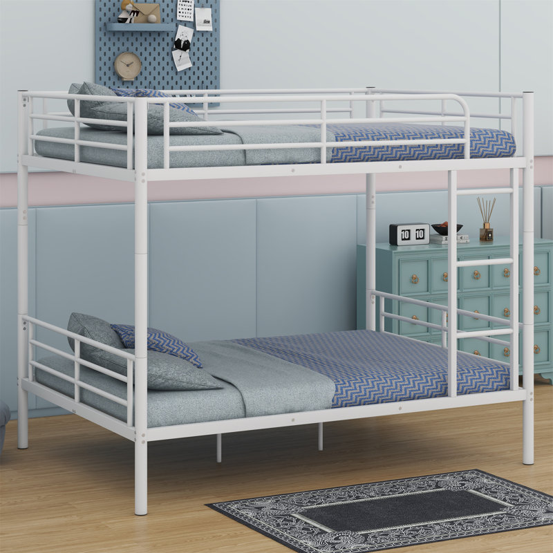 Montville Kids Bunk Bed, White, Full Over Full