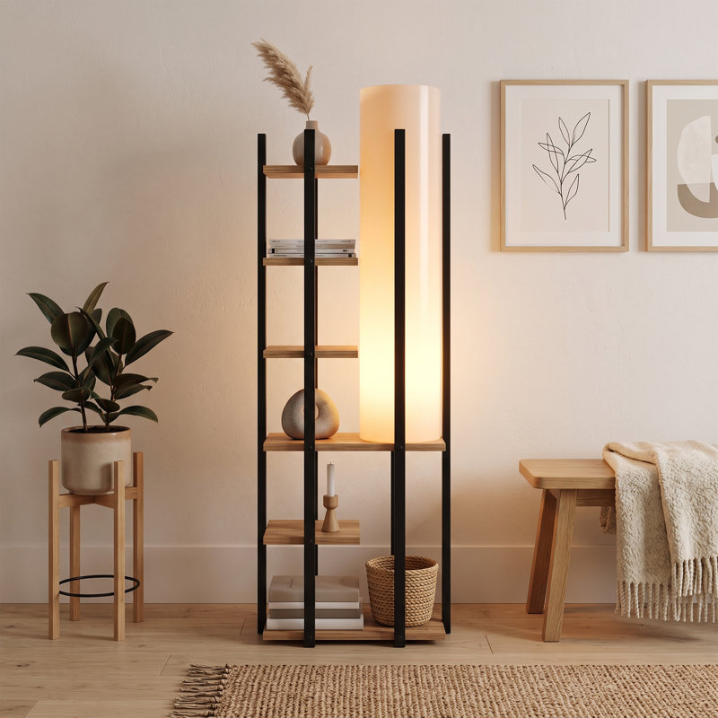 Lampe sur pied à abat-jour tambour Eclipse