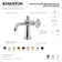Kingston Brass Wendell Single-Handle 1-Hole Deck Mount Bathroom Faucet with Knurled Handle and Push Pop-Up Drain