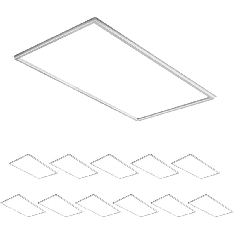 Ensemble de plafonniers rectangulaires à intensité variable (ensemble de 12), 12
