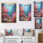 «Pink and Blue Under Water» corail sur toile-1035479476-1035479475