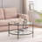 Runo Glass Single Coffee Table-1785967533