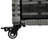Outdoor Style Bar Table With Wheels And Glass Top - Brown For Pool Parties Stylish Drink Cart Backyard Entertaining
