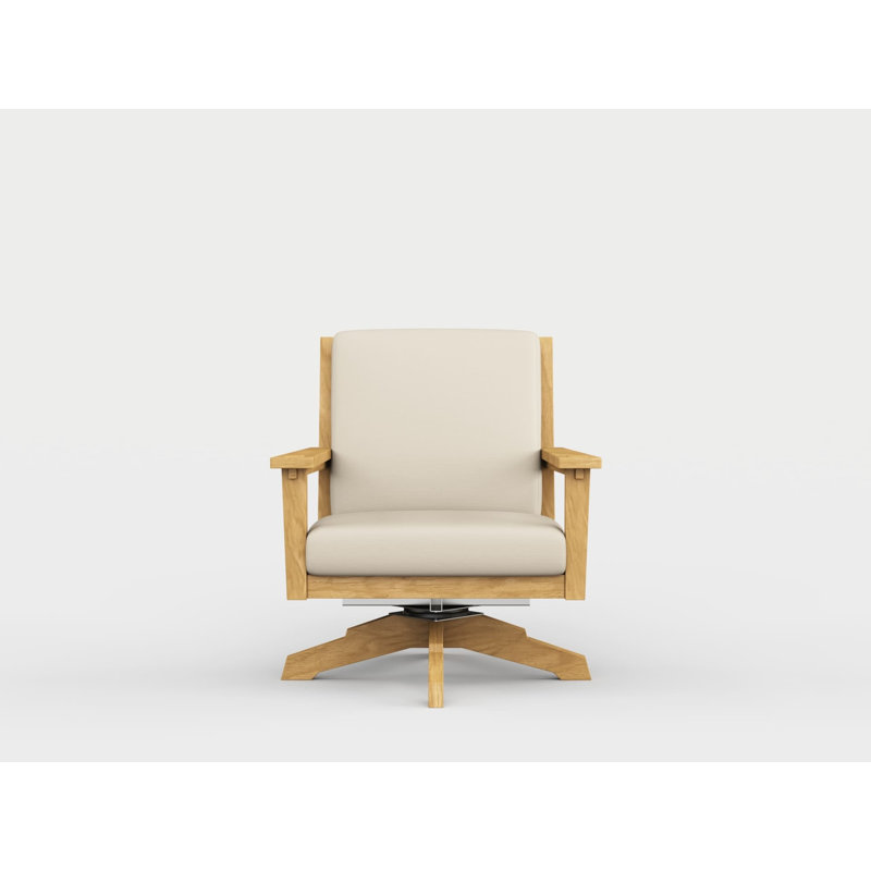 Savannah Teak Outdoor Rocker Chair, Premier Flax