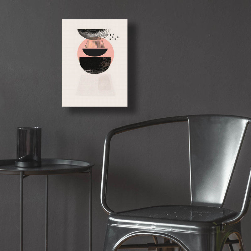 Art mural en verre Wrought Studio ™ «Abstract Minimalist Shapes No 8» par Andreas Magnusson, H 16 po x l 12 po x P 0,13 po