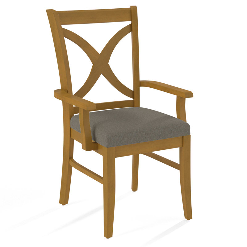 Fauteuil Hues, Performance gris sucre; 0863-84, Finition océan