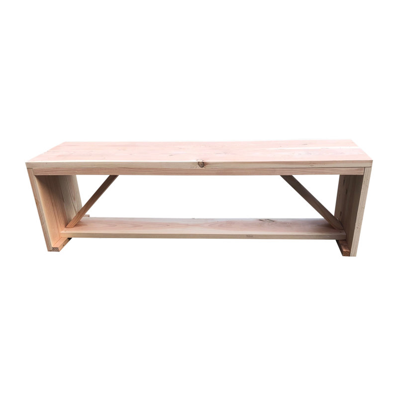 Milan Garden Bench Made Of Engineered Wood, 43 cm H x 120 cm W x 38 cm D