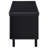 Clackamas Black 2-Door Storage Bench-1518915315