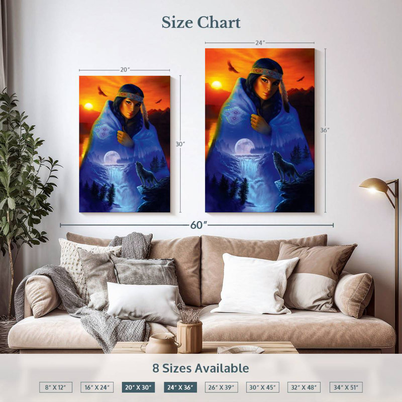 Portrait de Lelar Cape of Visions, H 36 po x l 24 po