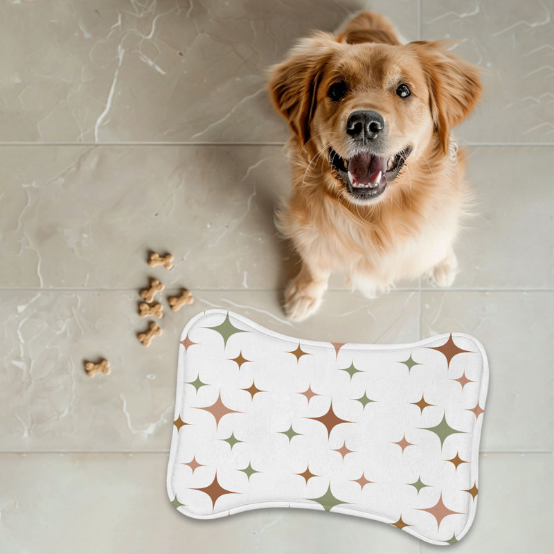 Boho Motifs - 1 Piece Bone Shape Feeding Mat